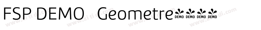 FSP DEMO   Geometre字体转换
